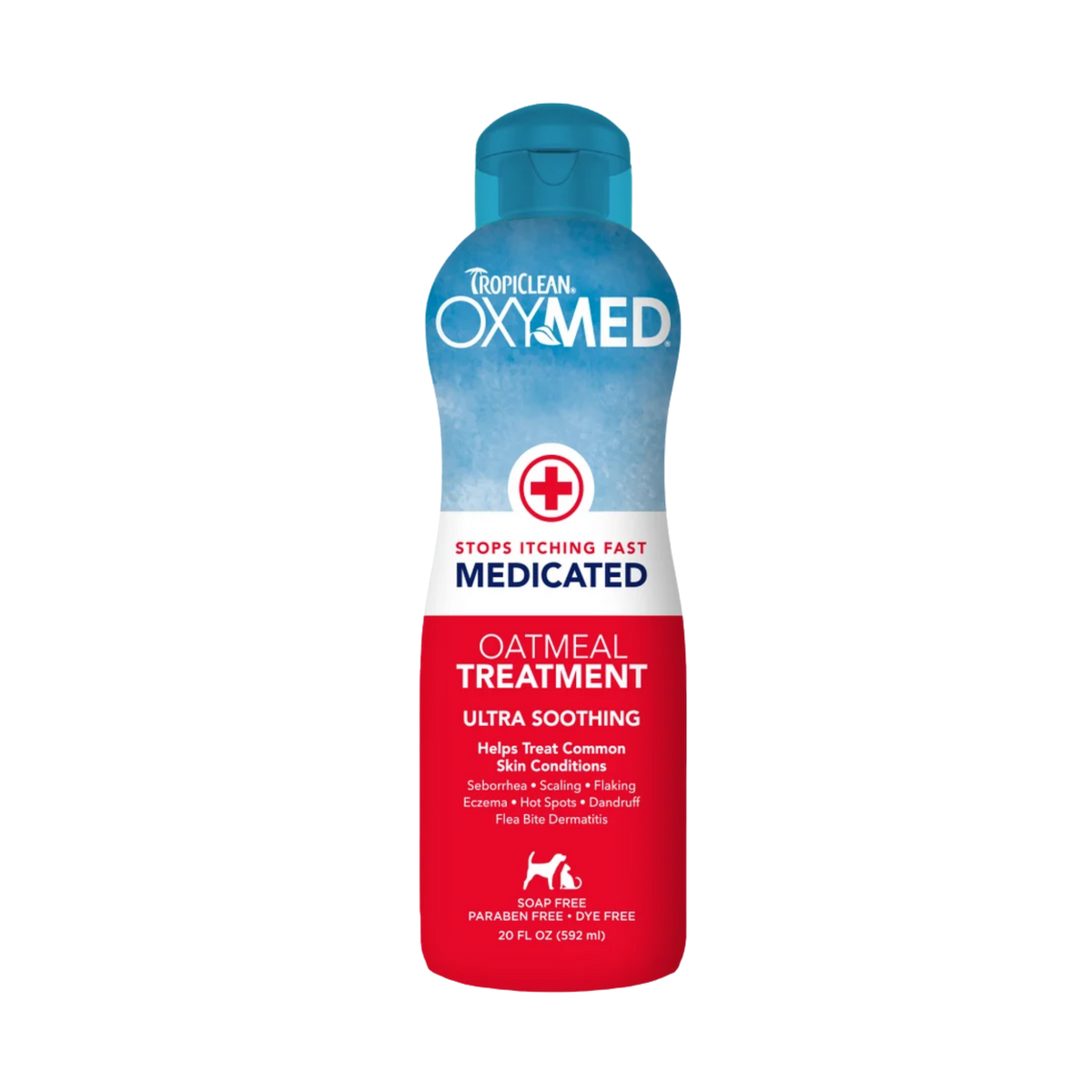 Tropiclean Oxymed Soothing Medicated Oatmeal Rinse For Pets 20 oz