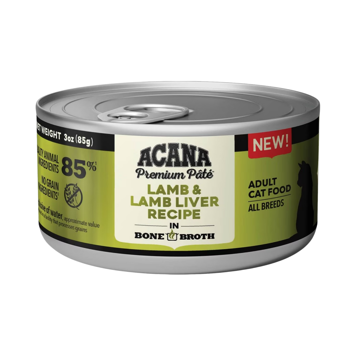 Acana Premium Pate, Lamb & Lamb Liver Recipe Wet Food for Adult Cats