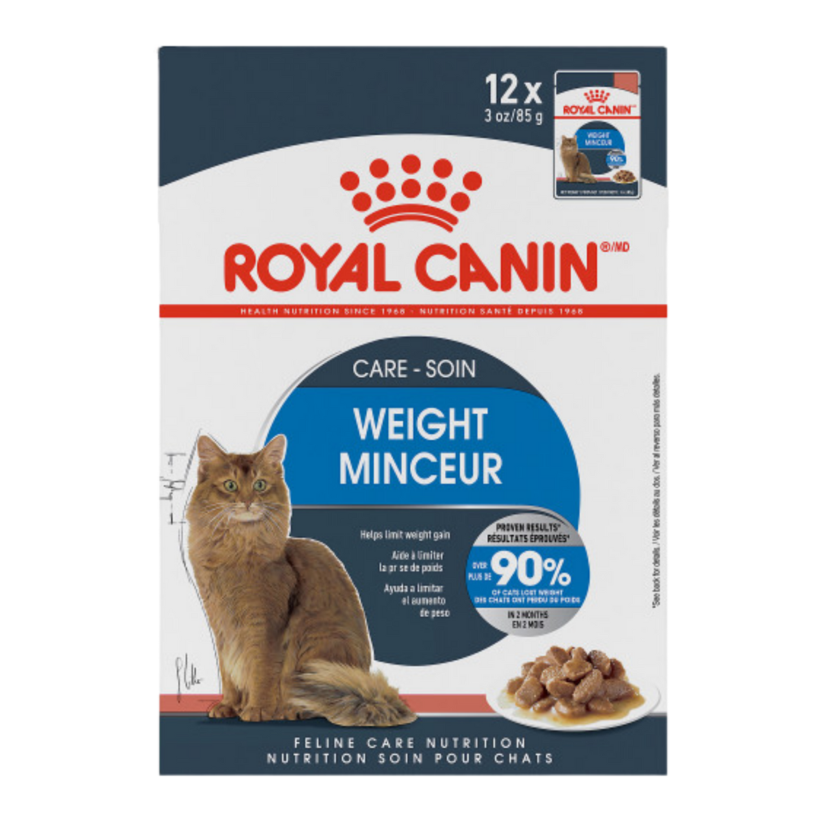 Royal Canin Feline Care Nutrition Weight Care Chunks in Gravy Pouch Cat Food