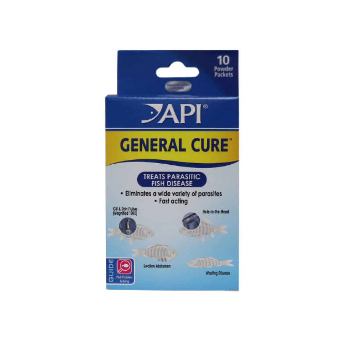 Api General Cure Freshwater & Saltwater Aquarium Parasitic Treatment 10 ct