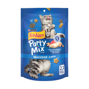 Purina Friskies Beachside Party Mix Crunch Ocean Whitefish Cat Treats 2.1 oz