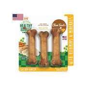 Nylabone Healthy Edibles Chicken Flavor Dog Bone Treat 3 pk up to 25 lbs