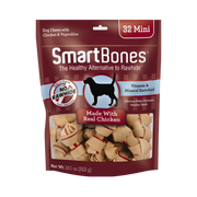 Smartbones Rawhide-Free With Real Chicken Mini Bones For Dogs 24 ct