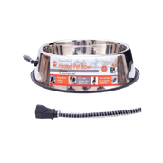 K&H Thermal Heated Stainless Steel Pet Water Bowl 120 oz