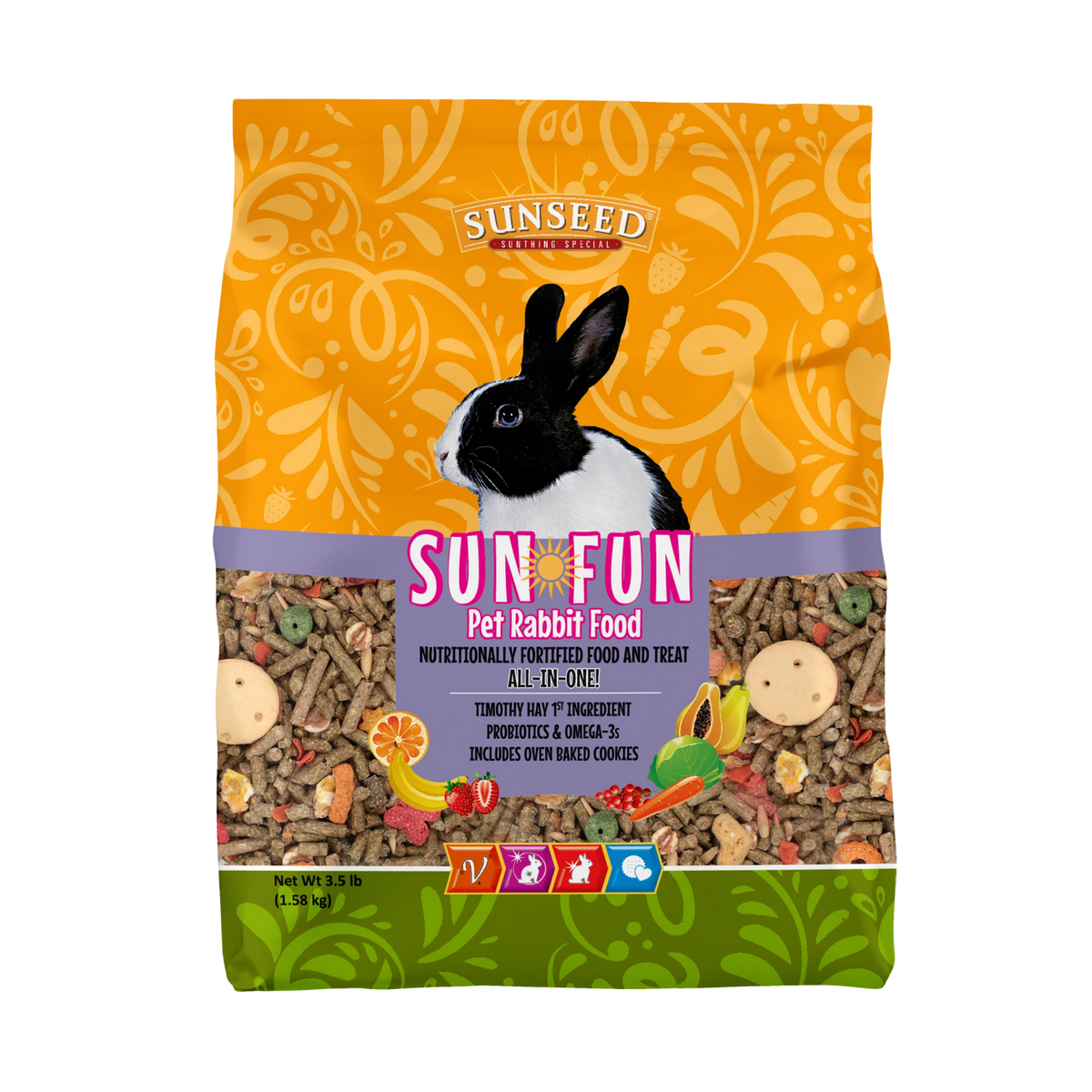 Sunseed Sun-Fun Adult Rabbit Food 3.5 lb