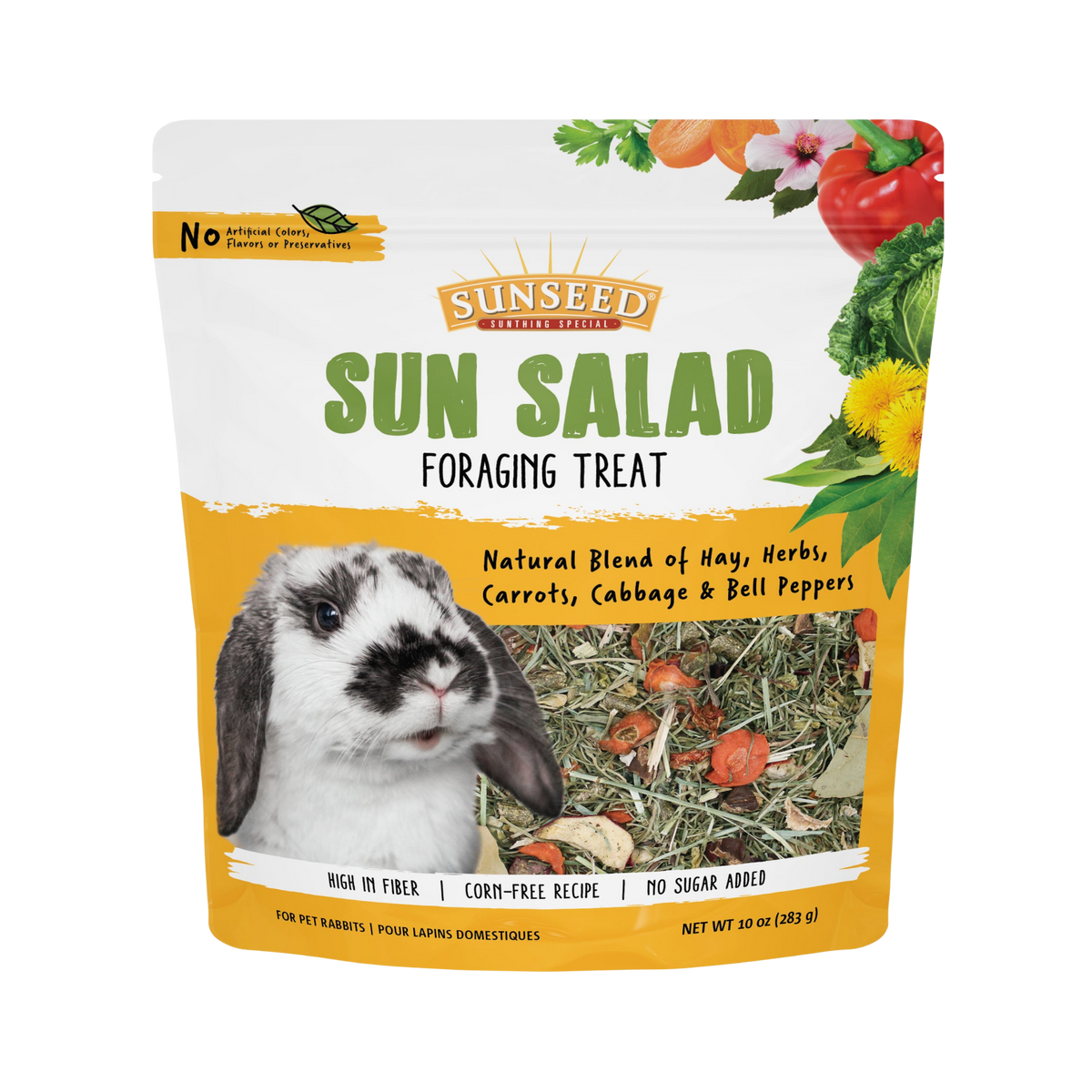 Sunseed Sun Salad Natural Foraging Treat for Rabbits 10 oz