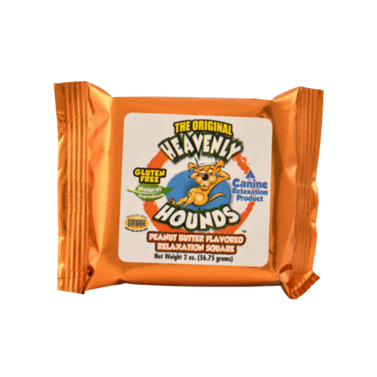 Heavenly Hounds Relaxation Square Peanut Butter Flavor Stress & Anxiety Relief Dog Supplement 2 oz