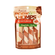 Scott Pet Pork Chomps Bacon Flavor Twists Rawhide-Free Dog Chews 4 ct
