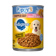 Pedigree Puppy Chopped Ground With Chicken & Beef Canned Dog Food