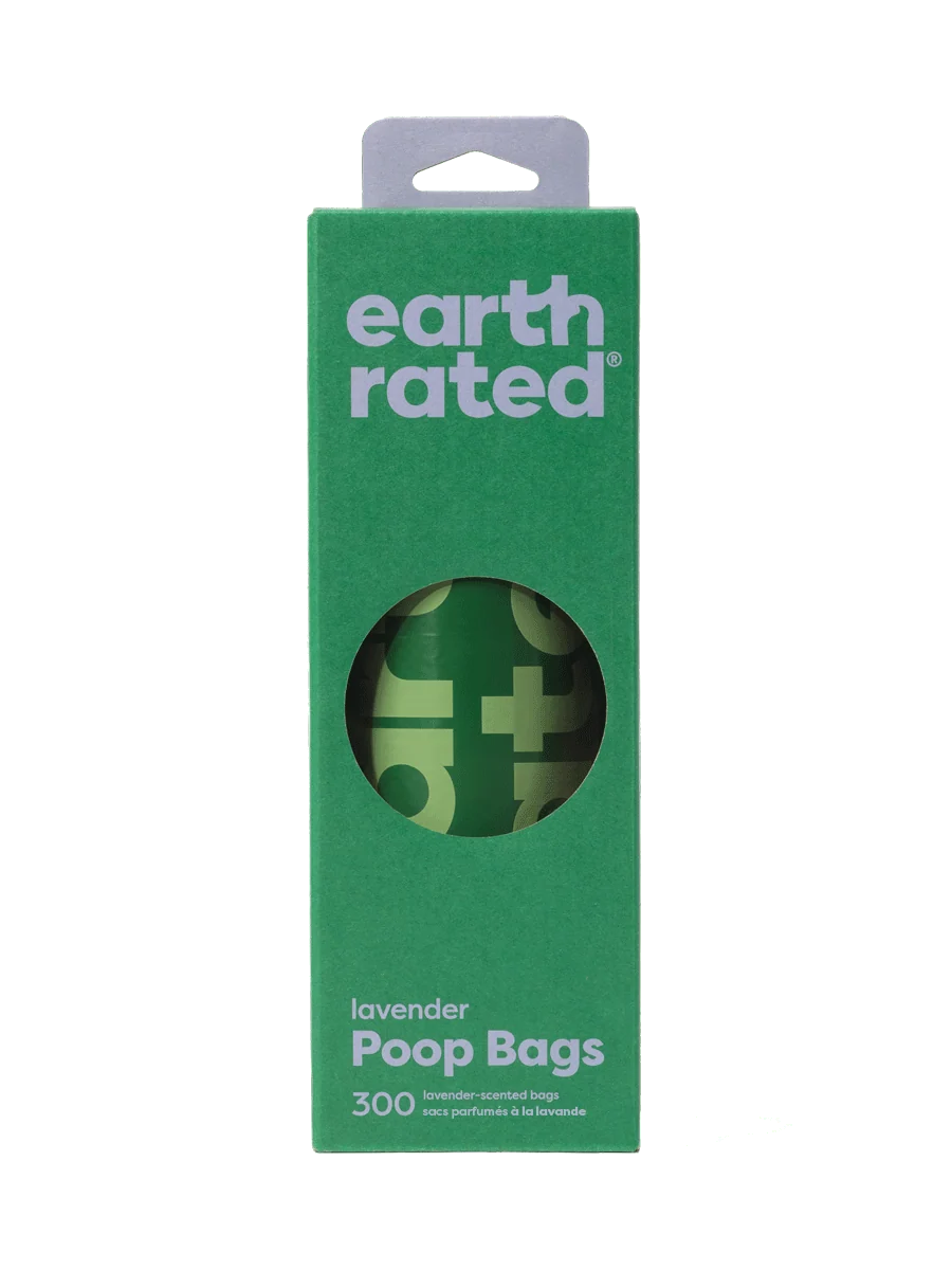 Earth Rated Lavender Scented Grab & Go Dog Waste Bags 300 pk