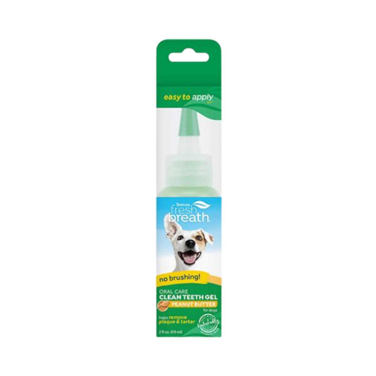 Tropiclean Fresh Breath Clean Teeth Peanut Butter Oral Care Gel 2 oz