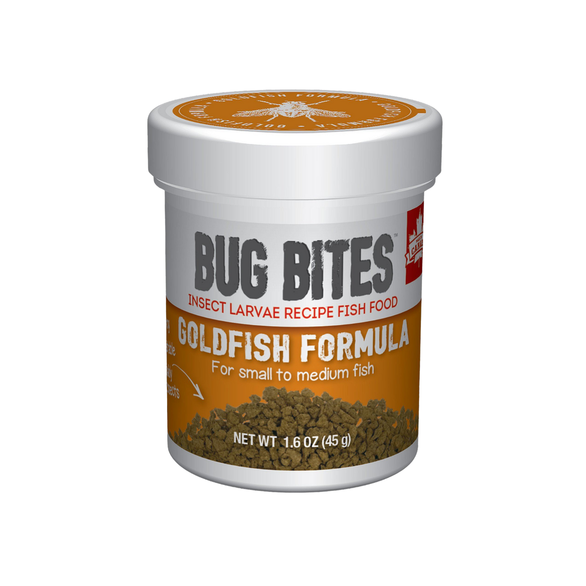 Fluval Bug Bites Granules For Small/Medium Goldfish 1.6 oz