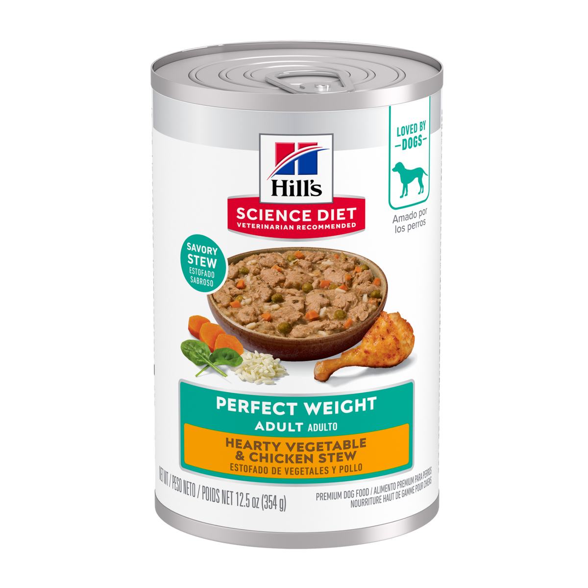 Hill's Science Diet Adult Perfect Weight Hearty Vegetable & Chicken Stew Canned Dog Food