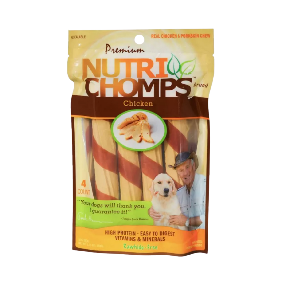 Scott Pet Premium Nutri Chomps Chicken Twists With Flavor Wrap Dog Treats 4 ct