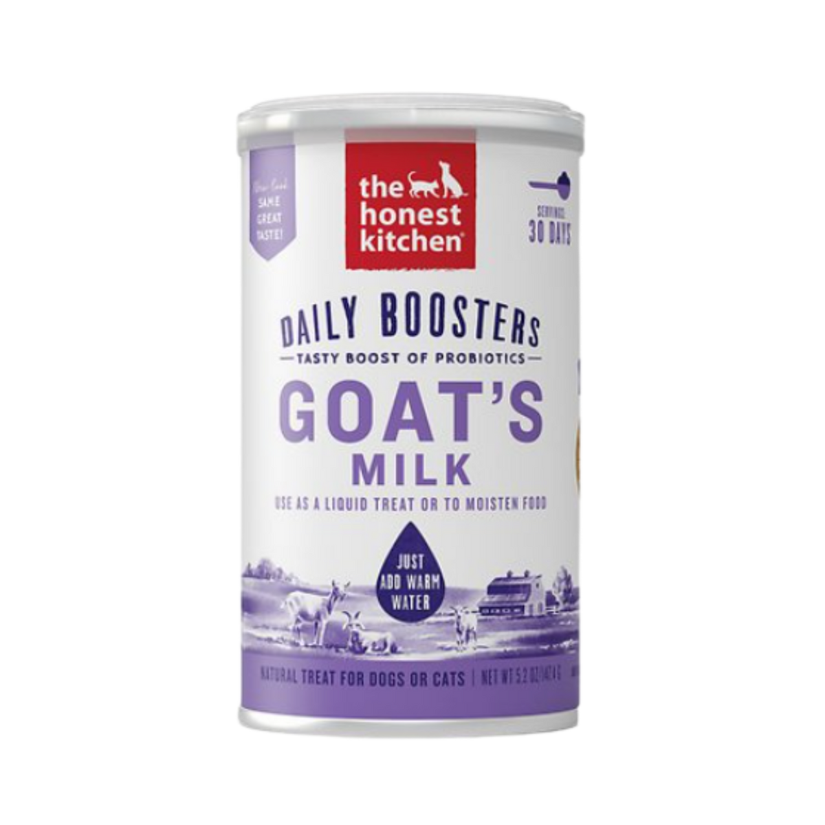 The Honest Kitchen Daily Boosters Instant Goat's Milk With Probiotics for Dogs & Cats