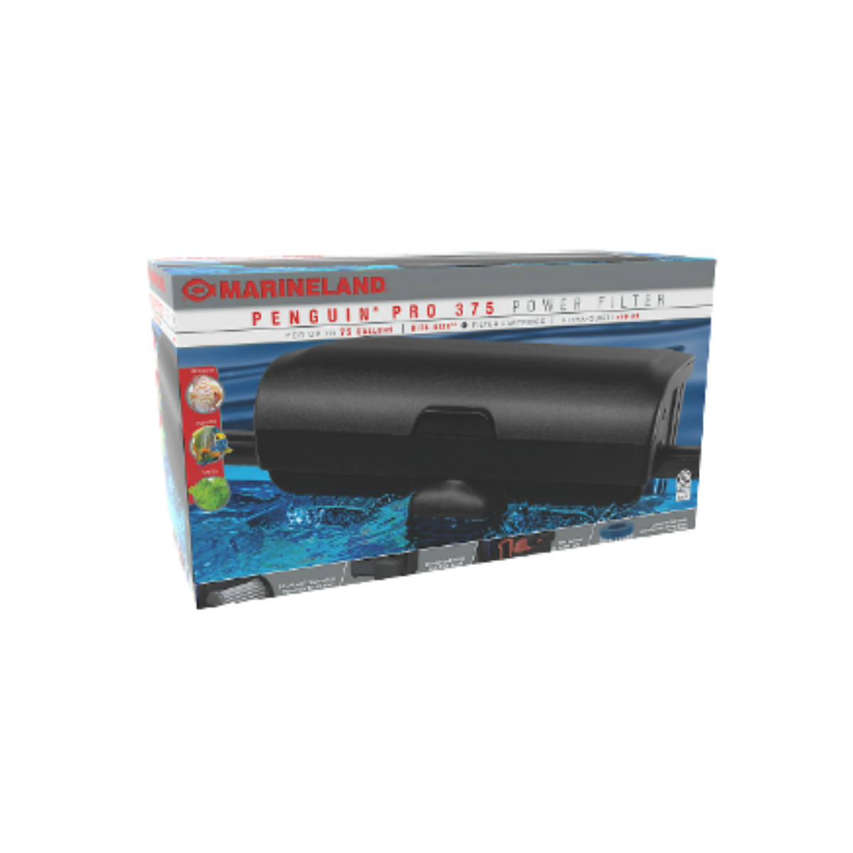Marineland Penguin PRO 375 Power Aquarium Filter with BIO-Wheel Technology 375