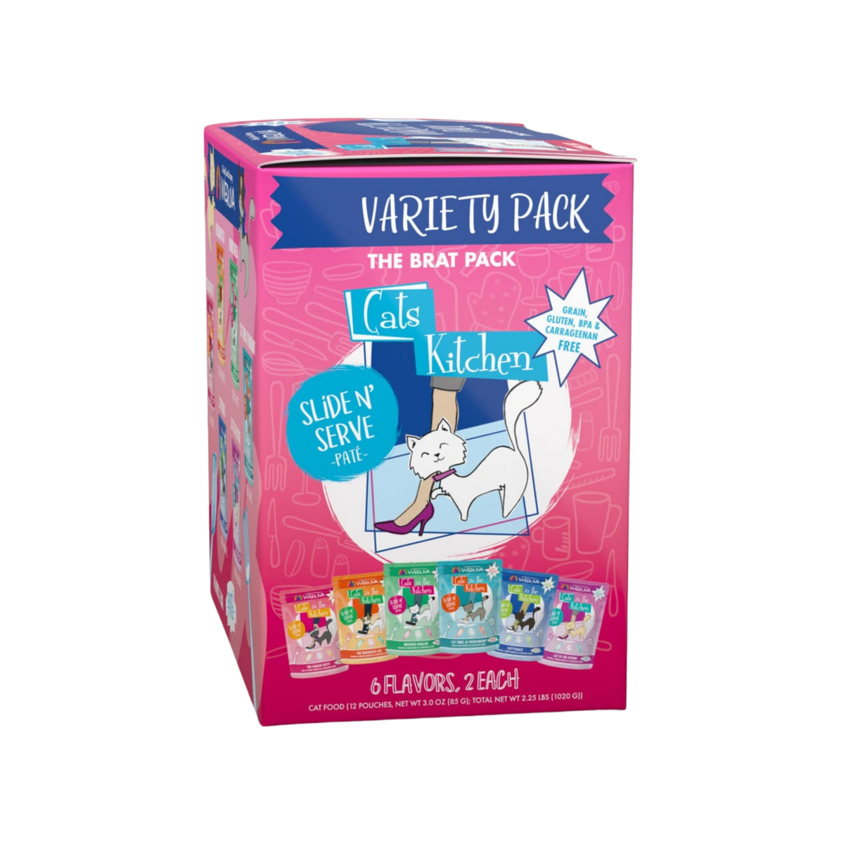 Weruva Cats in the Kitchen The Brat Pack Pate Variety Pack 12 ct