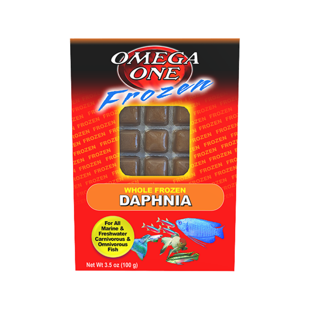 Omega One Frozen Daphia Cube Pack 3.5 oz