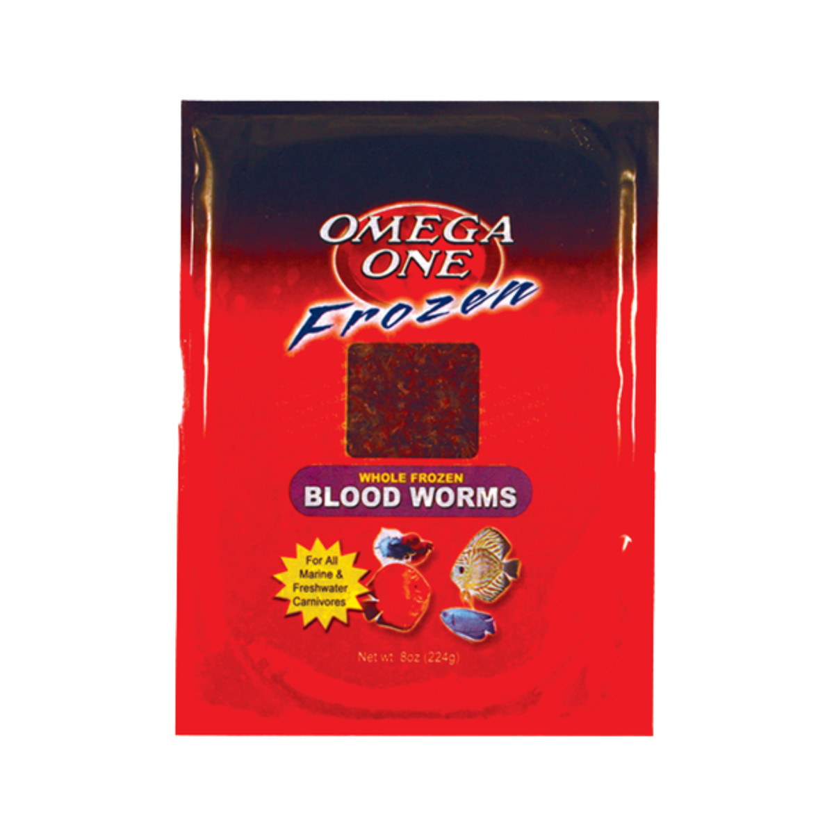 Omega One Frozen Blood Worms Flat Pack