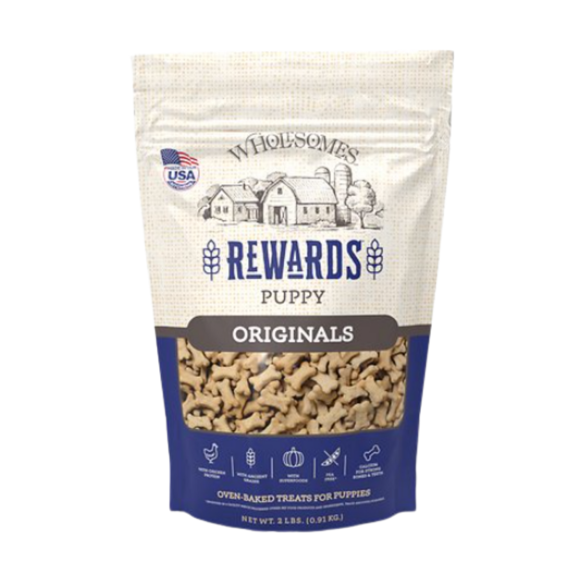 Wholesomes Rewards Puppy Original Biscuits 2 lb