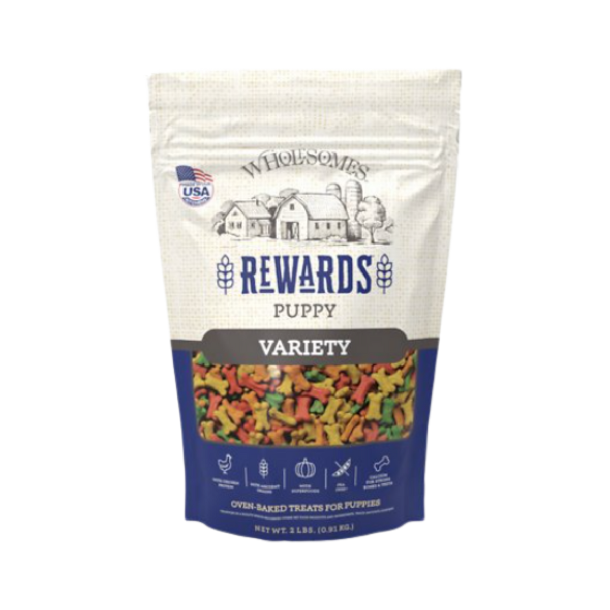 Wholesomes Rewards Puppy Variety Biscuits 2 lb