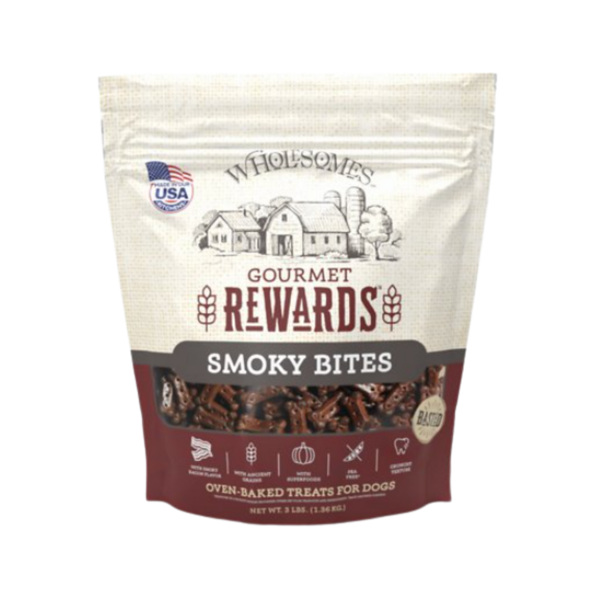 Wholesomes Rewards Smokey Bites Biscuits 3 lb