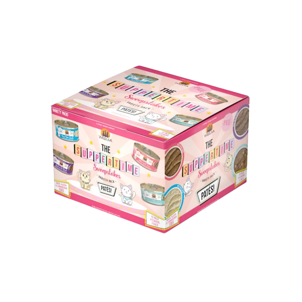 Weruva Pate The Suppertime Sweepstakes Variety Pack Wet Cat Food 12 ct