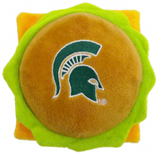Pets First Michigan State Spartans Plush Hamburger Dog Toy