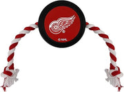 Pets First Detroit Red Wings Hockey Puck Dog Toy