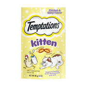 Whiskas Temptations Kitten Crunchy and Soft Treats Chicken and Dairy Flavor