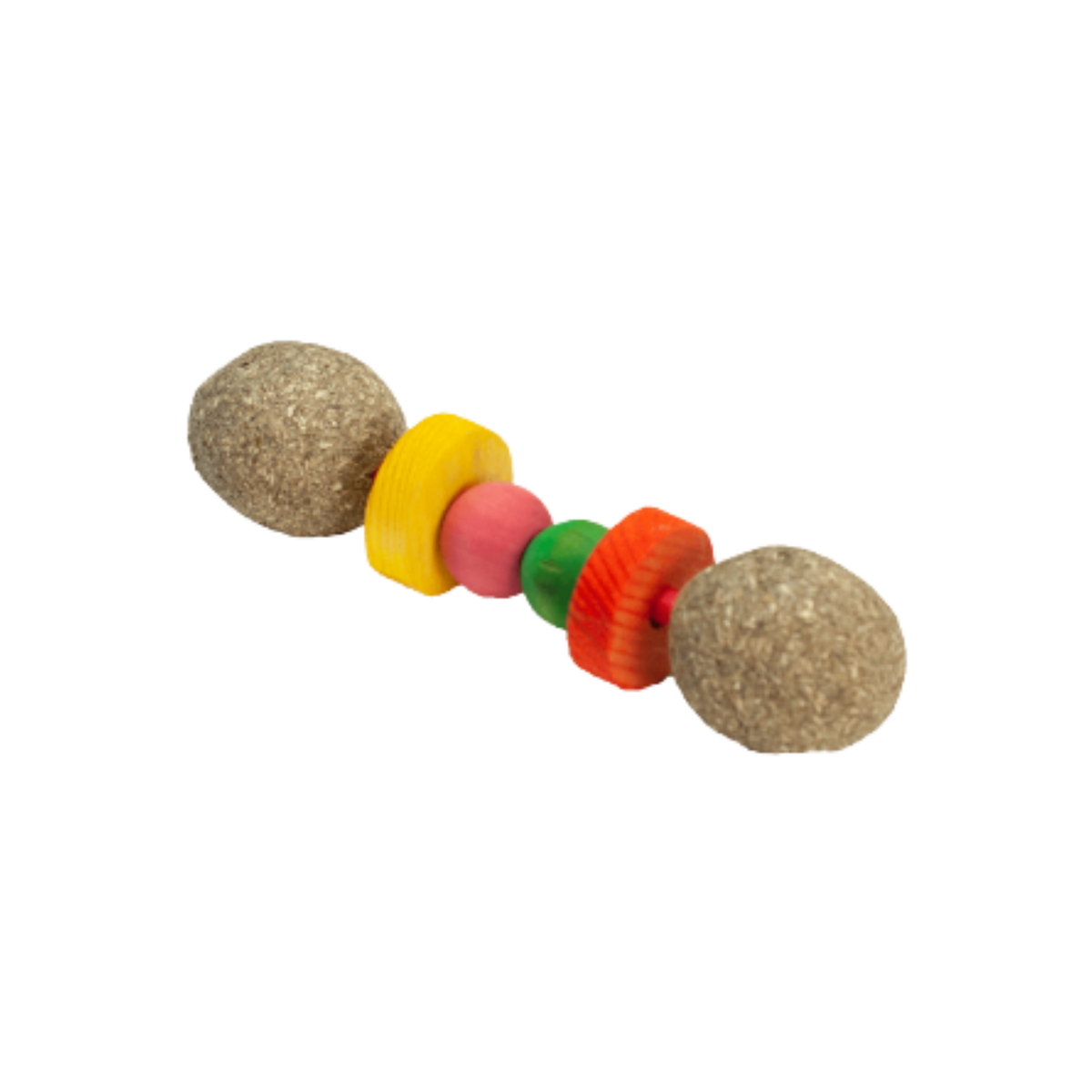 A&E Nibbles Hay Chew Dumbbell Small Animal Chew Toy