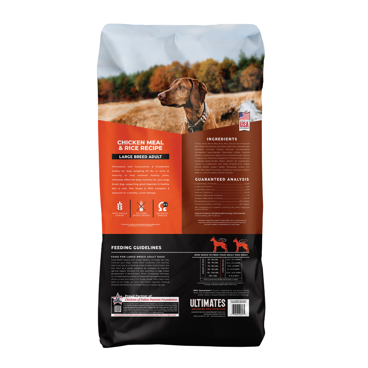 ultimates chicken rice large breed adult dog food