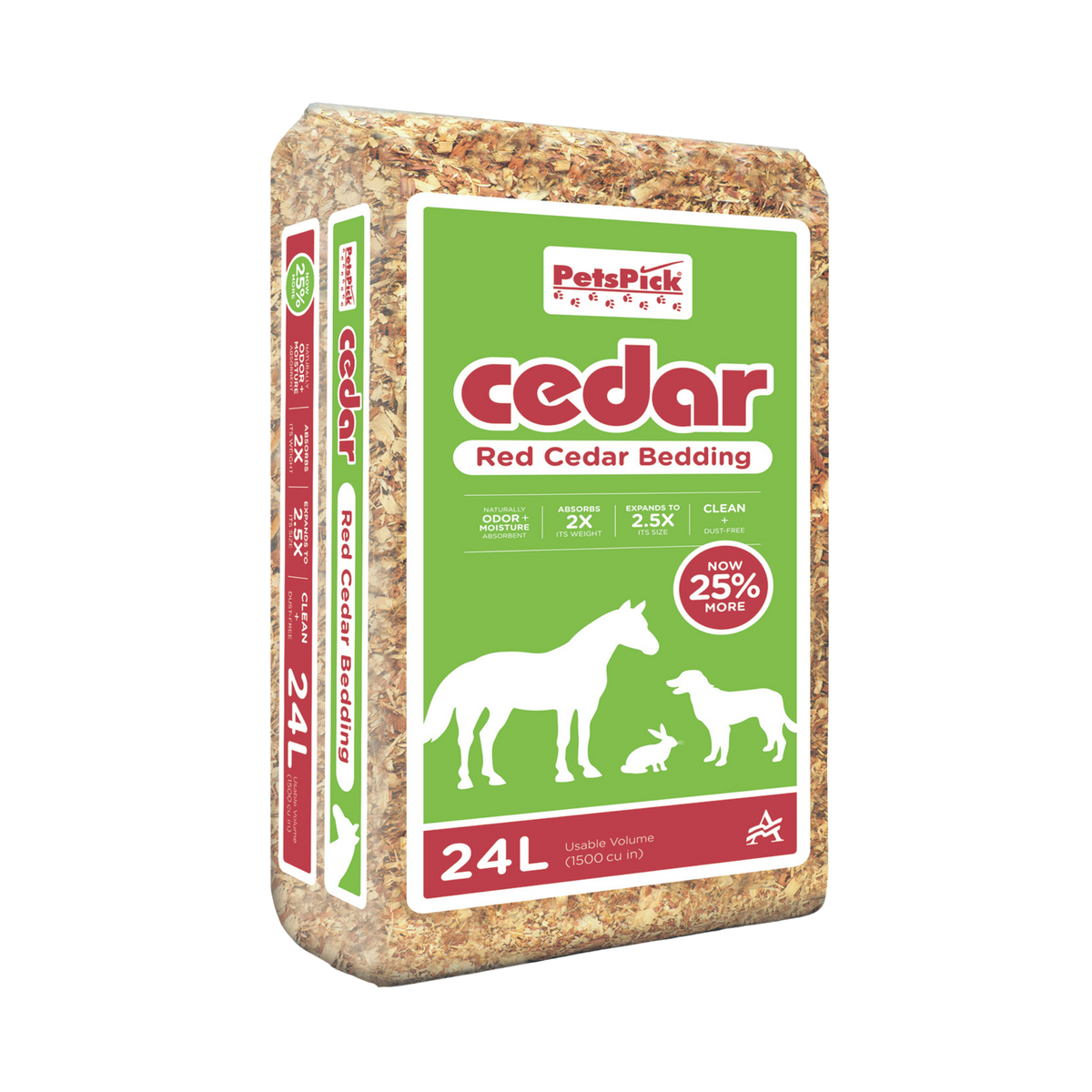 Pets Pick Red Cedar Pet Bedding 24 L