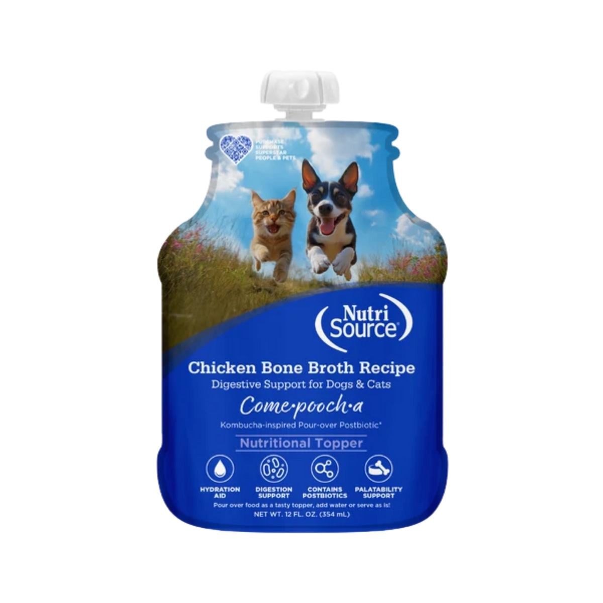 Nutrisource Come-Pooch-A Chicken Bone Broth Recipe for Dogs 12 oz