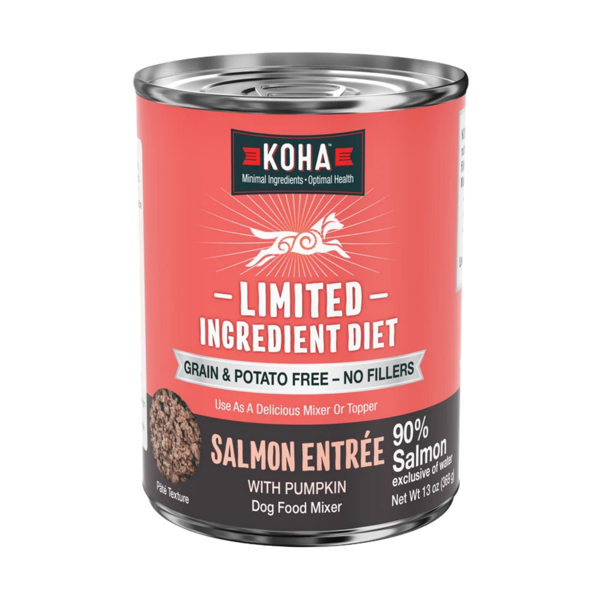 Koha Limited Ingredient Diet Salmon Entrée with Pumpkin Topper for Dogs