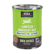 Koha Limited Ingredient Diet Duck Entrée with Pear for Adult Dogs