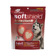 Ark Naturals Brushless Toothpaste Soft Shield Protection+ Large Dental Dog Treats 18 oz