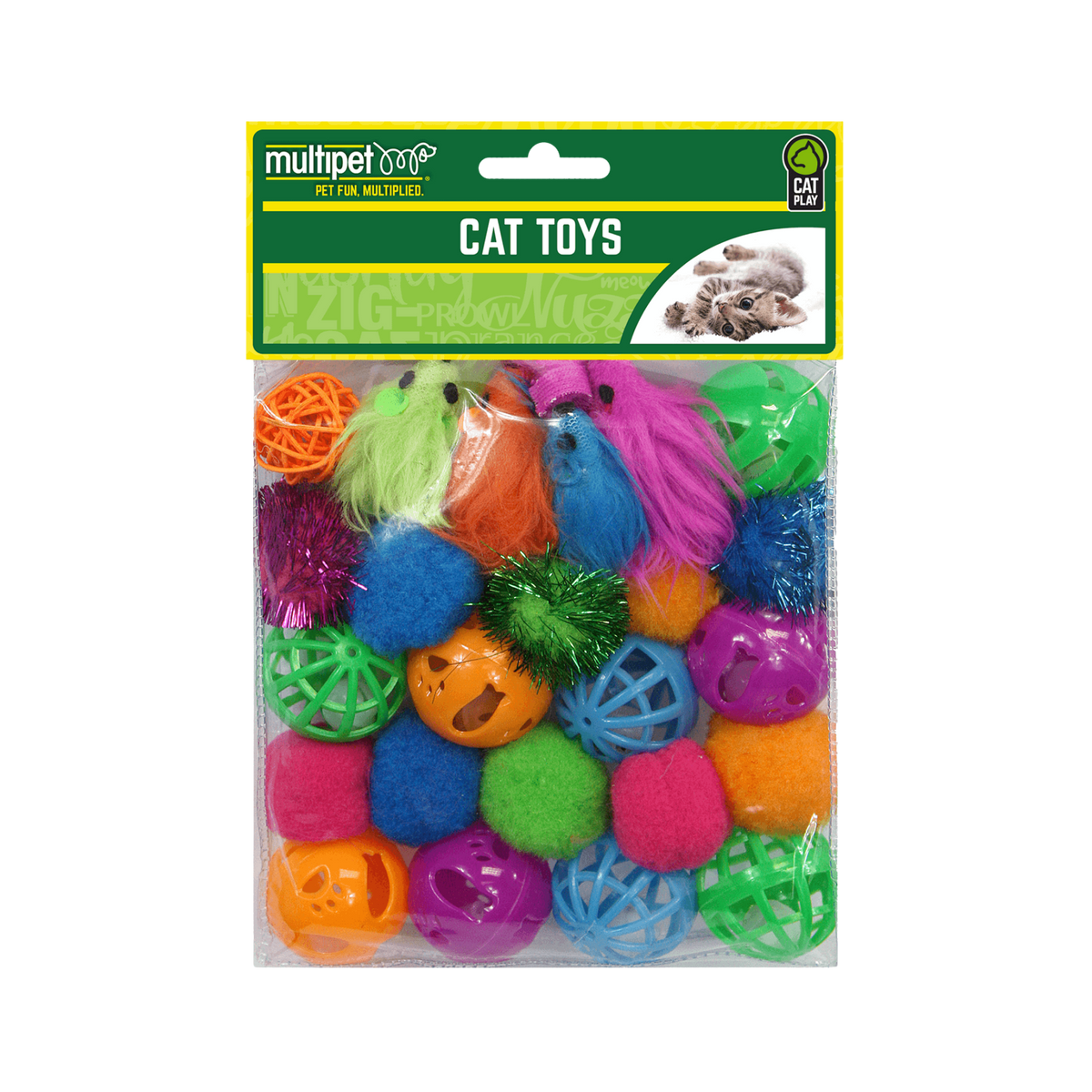 Multipet Cat Toy Value Pack 24 ct