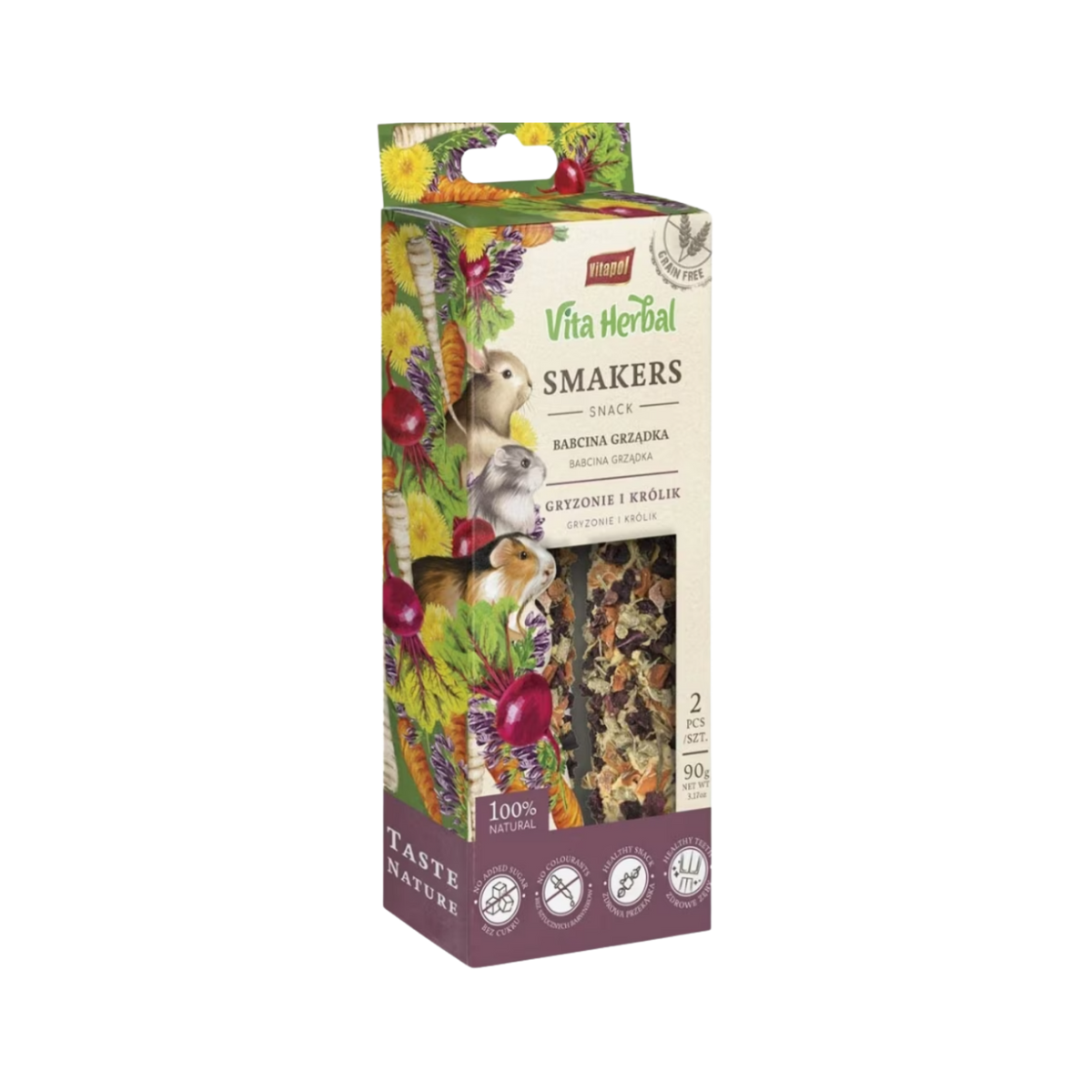 A&E Vitapol Vita Herbal Grandma's Patch Small Animal Treats 2 pk