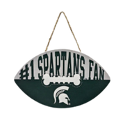Pets First Michigan State Spartans Football Shaped Sign