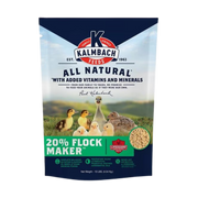 Kalmbach Feeds All Natural 20% Flock Maker Protein Crumbles Poultry Feed for Growing Mixed Flocks 10 lb
