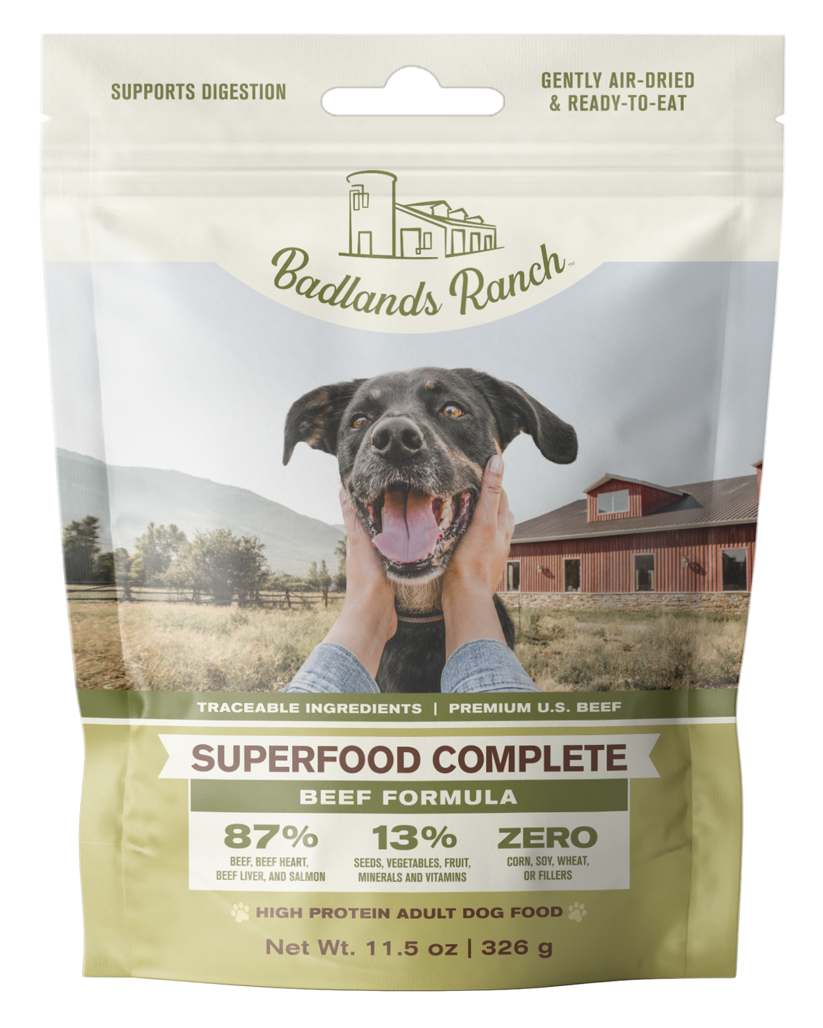 Badlands Ranch Superfood Complete Beef Formula Adult Air-Dried Dog Food