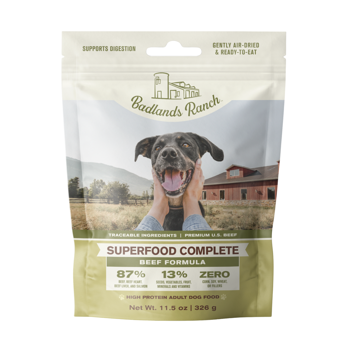 Badlands Ranch Superfood Complete Beef Formula Adult Air-Dried Dog Food