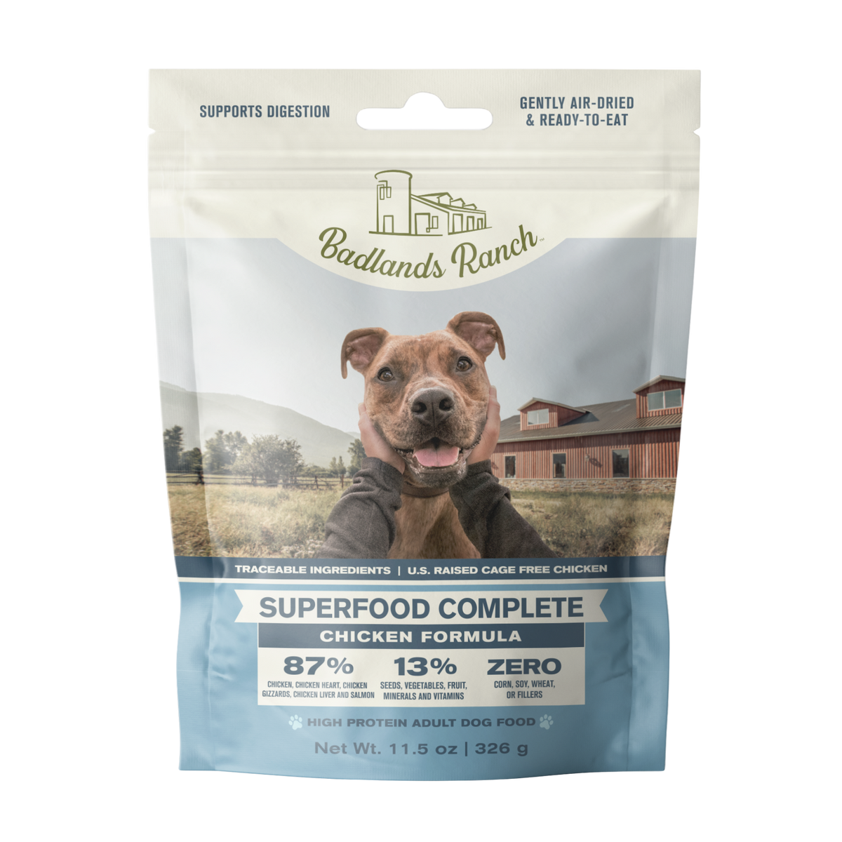 Badlands Ranch Superfood Complete Chicken Formula Adult Air-Dried Dog Food