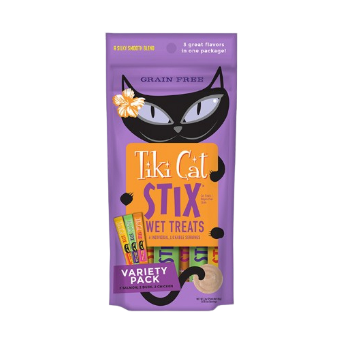 Tiki Cat Stix Variety Pack Lickable Wet Cat Treats 3 oz