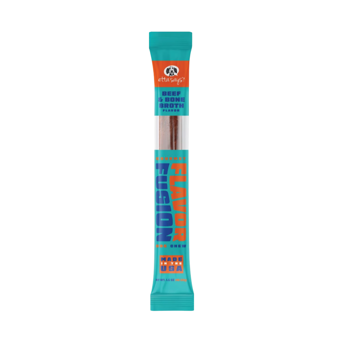 Etta Says! Gourmet Flavor Fusion Beef & Bone Broth Flavor Dog Chew each