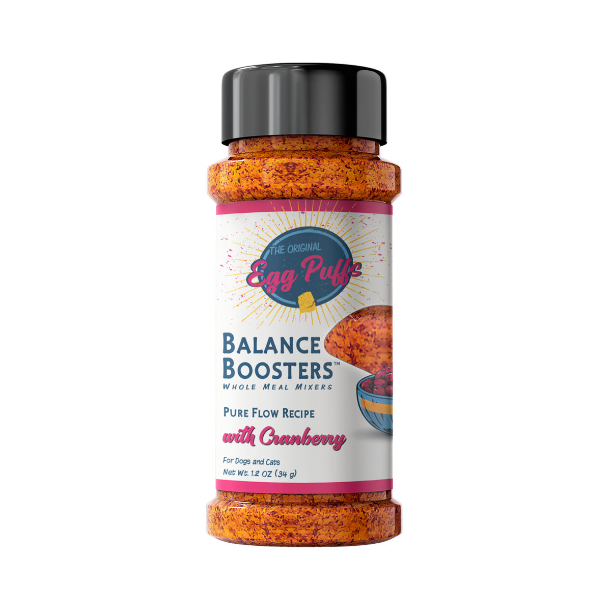 Magic Dust Balance Boosters Whole Meal Mixers Pure Flow Recipe with Cranberry for Dogs & Cats 1 oz