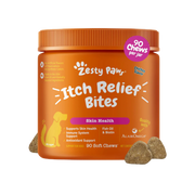 Zesty Paws Itch Relief Bites Skin Health Soft Chews for Dogs 90 ct