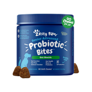 Zesty Paws Senior Advanced Probiotic Gut Health Soft Chews for Dogs 90 ct