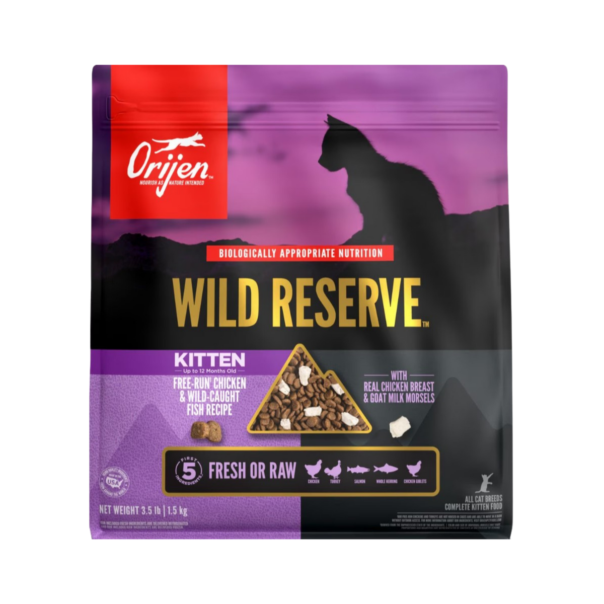 Orijen Wild Reserve Kitten Recipe Dry Cat Food 3.5 lb